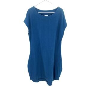 PacifiCotton Quinn Tunic Midi Dress Cap Sleeve Crewneck Size  Lagenlook